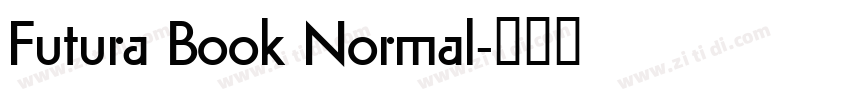 Futura Book Normal字体转换